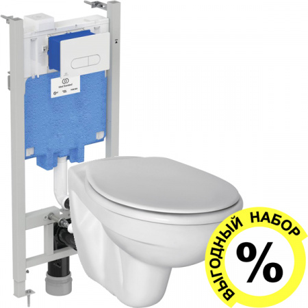 ��������  ���� ��� ������� ���������� Ideal Standard Ecco W740601 + ������-������� Ideal Standard Ecco W302601 ����� ���� + ������� ����������� ��� ��