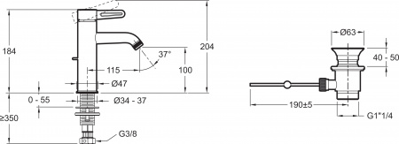  Jacob Delafon Nouvelle Vague E78335-BLV  