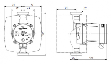 �������������� ����� Grundfos Alpha2 32-60 180