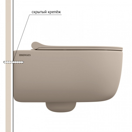 ������ BERGES ��������� EGO XL ������� ������ Rimless 54 ��, ������� EGO XL Slim SO ������� ������, ���������, ���������� 082728