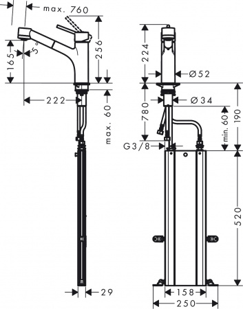  Hansgrohe Talis M52 73860800   , 