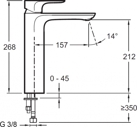  Jacob Delafon Aleo E72299-4-CP  