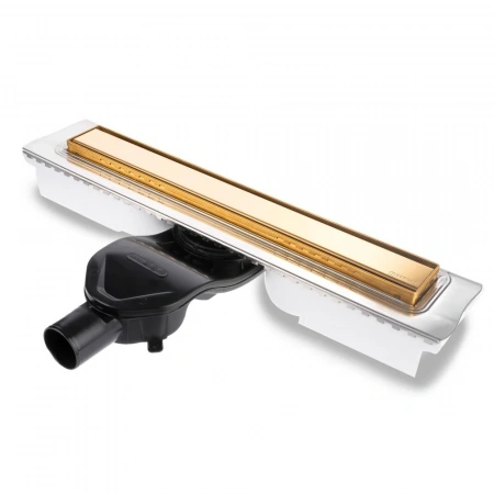 Душевой лоток Berges  В1 Keramik 500 нержавеющая сталь , решетка золото глянец 092116 Душевой лоток Berges  В1 Keramik 500 нержавеющая сталь , решетка золото глянец 092116