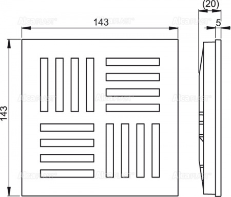  AlcaPlast ,143 × 143  MPV007