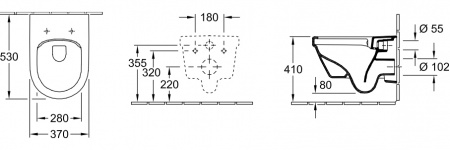     Villeroy & Boch Omnia Architectura 5684HRR1 alpin,  +     Geberit Duofix 111.815.00.1   +     Geberit Duofix UP 320 111.300.00.5 +  