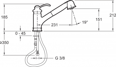  Jacob Delafon Fairfax E76091-CP   