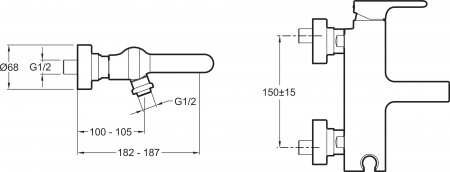  Jacob Delafon Singulier E10867-CP    