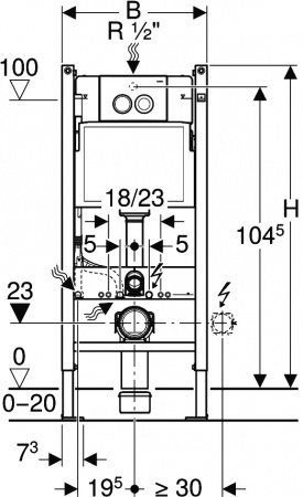 �������� Geberit Renova Compact 500.122.TC.R