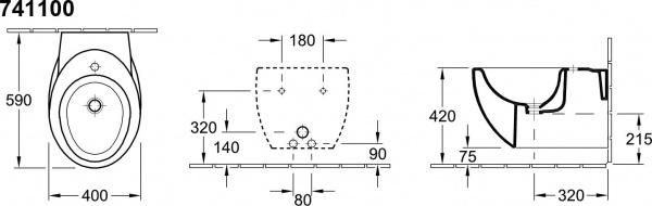   Villeroy & Boch Aveo plus 7411 00R2 star white