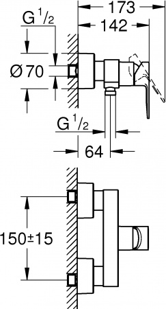  Grohe Lineare New 33865DC1  