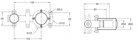  Jacob Delafon Grands Boulevards E25404-CP        