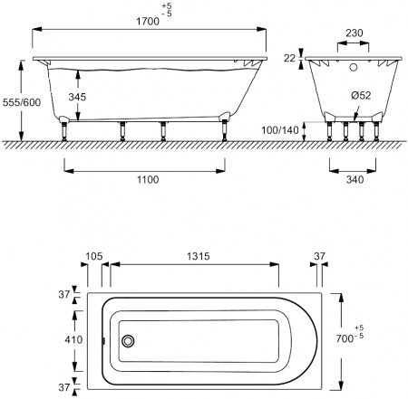     Jacob Delafon Odeon Rive Gauche E6D151-00 + -