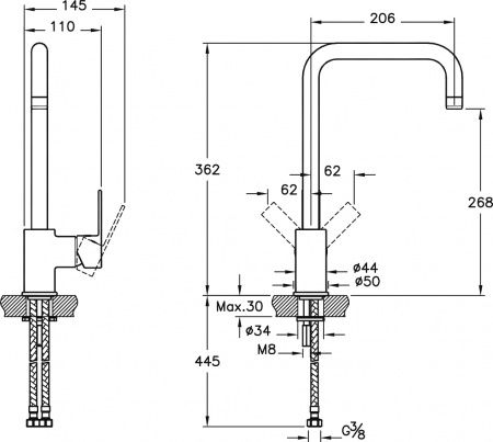  VitrA Flo S A42103EXP   