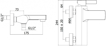  Paffoni Rock RO022CR    