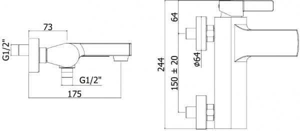  Paffoni Rock RO022CR    