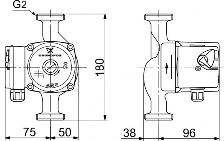 �������������� ����� Grundfos UPS 32-60 180
