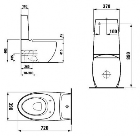 - Laufen Alessi One 9297.1.000.000.1  