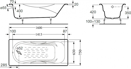   Roca Malibu 231060000 160x75 ,    + 