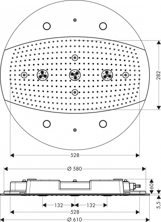   Hansgrohe Raindance rainmaker 600 26117000  