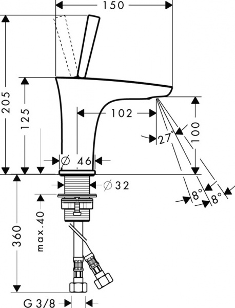  Hansgrohe PuraVida 15075000  