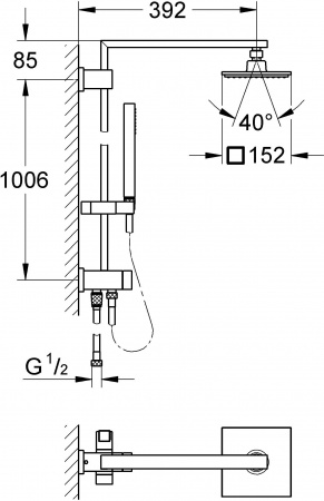 ������� ������ Grohe Euphoria Cube System 150 27696000