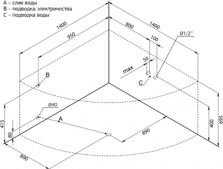 ��������� ����� Aquanet Palau 00205535 140x140 � ��������