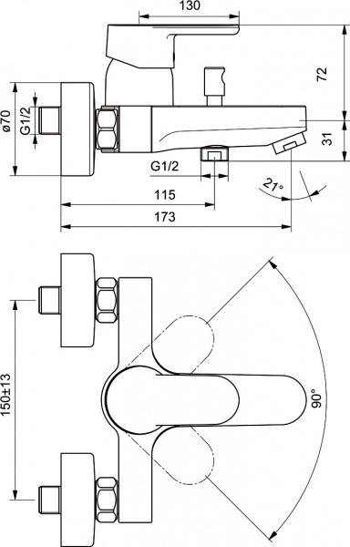  Ideal Standard Ceraplan III B0718AA    