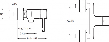  Jacob Delafon Cuff E45533-CP  