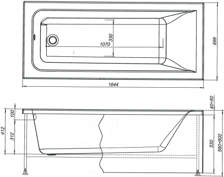   Aquanet Bright 230255 165x70  