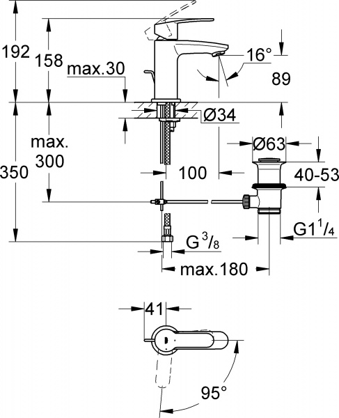  Grohe Eurostyle Cosmopolitan 2338720E  