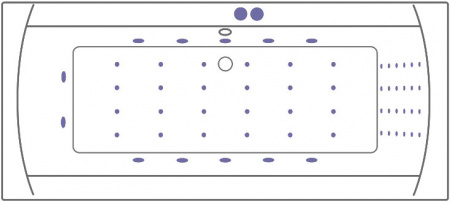   Excellent Aquaria Lux WAEX.AQU18.NANO 180x80