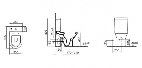 - VitrA S50 9767B003-7200 