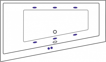 ��������� ����� Excellent Sfera Slim WAEX.SFL17S.SOFT 170�100 L