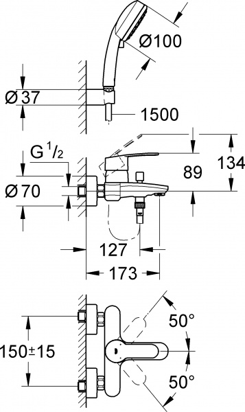  Grohe Eurostyle Cosmopolitan 3359220A    