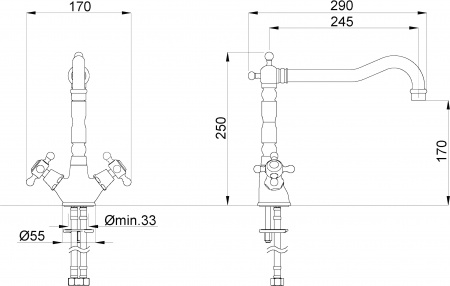 ��������� Migliore Revival ML.CUC-451.CR ��� �������� �����, ����