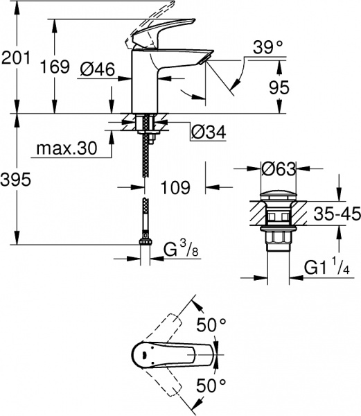  Grohe Eurosmart 23922003  