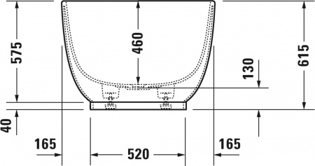 ����� �� �������������� ����� Duravit Luv 700434000000000 180�85