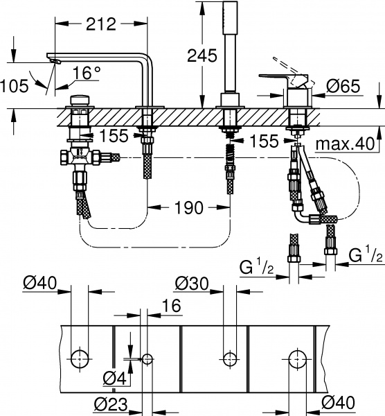  Grohe Lineare New 19577001   