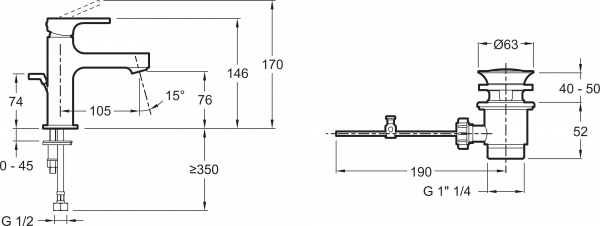  Jacob Delafon Strayt E8776-CP  