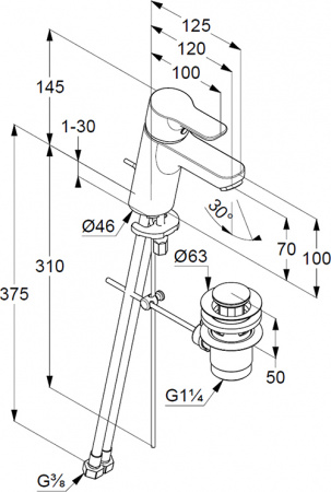  Kludi Pure&Easy 373829165  