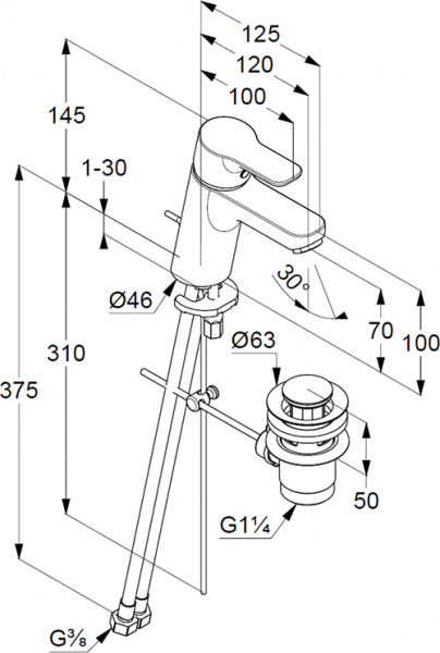  Kludi Pure&Easy 373829165  