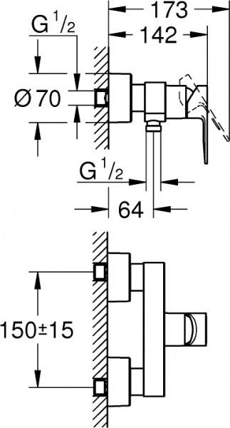  Grohe Lineare New 33865AL1  ,  