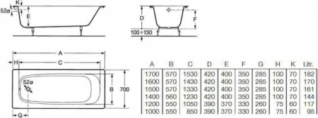   Roca Continental 21290300R 150x70 ,    + 