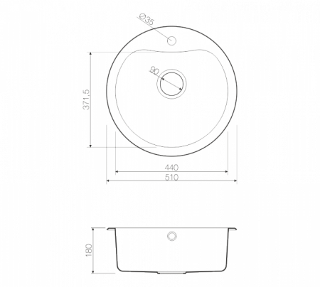   Omoikiri Saroma 51-1-IN  