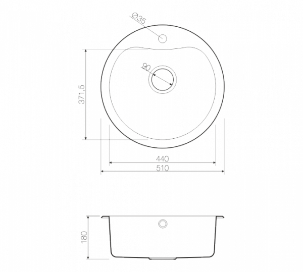   Omoikiri Saroma 51-1-IN  
