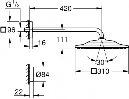   Grohe Rainshower 310 SmartConnect 26642000    