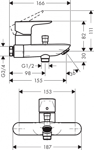  Hansgrohe Talis E 71741000    