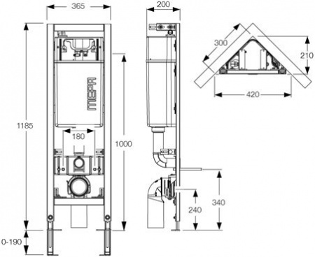     Mepa VariVIT 31 Eck-WC 514802 