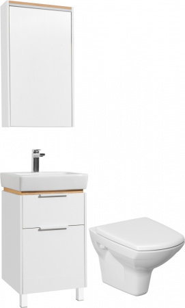 Комплект  Унитаз подвесной Cersanit Carina new clean on + Мебель для ванной STWORKI Дублин 50 Комплект  Унитаз подвесной Cersanit Carina new clean on + Мебель для ванной STWORKI Дублин 50