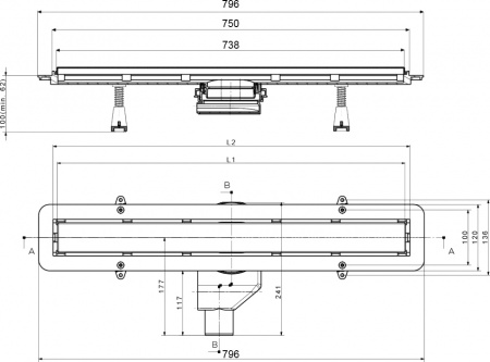 ������� ����� Pestan Confluo Frameless Line 750 ������ �������